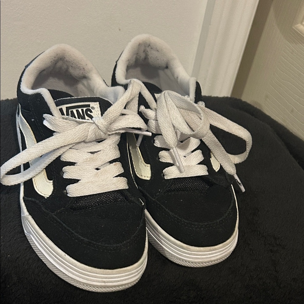 Vans Kids Black and White Classic Sneakers